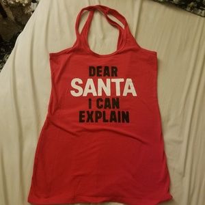 Victoria's Secret Santa Tank Top